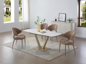Brands European Living Collection 109 Table Golden with 1442 chairs