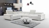 Living Room Furniture Sectionals 2119 Sectional - White