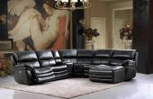 Clearance Living Room 2711 Sectional with 3 Electric Recliners DARK GREY
